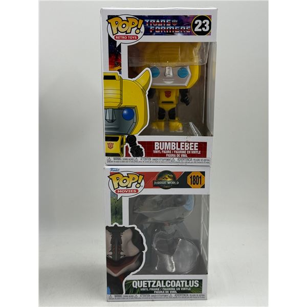 2 Funko Pop! Vinyl Figures (Bumblebee & Quetzalcoatlus)