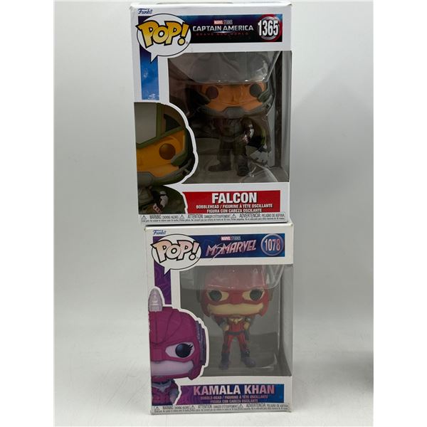 2 Marvel Funko Pop! Bobbleheads (Falcon & Kamala Khan)