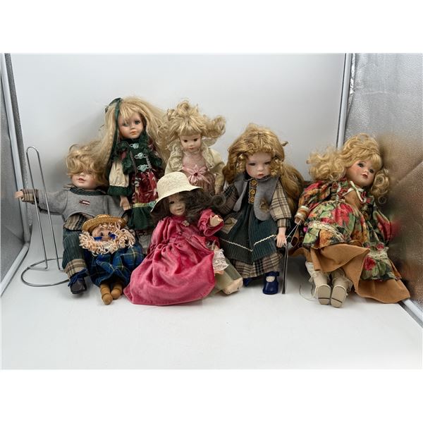 Lot of Assorted Dolls