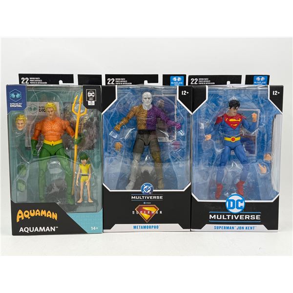 3 Sealed DC Action Figures (Toys)