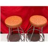 Image 2 : 2 Mid Century Curved Legged Stools