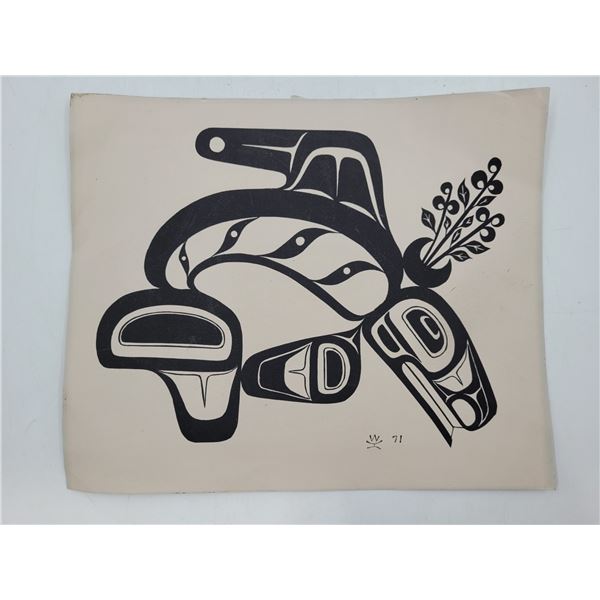1971 First Nations Killer Whale Print