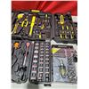 Image 3 : Assorted Tool Sets (Some Incomplete): Sockets, Hammer, Level, Screwdrivers, & More