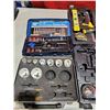 Image 5 : Assorted Tool Sets (Some Incomplete): Sockets, Hammer, Level, Screwdrivers, & More