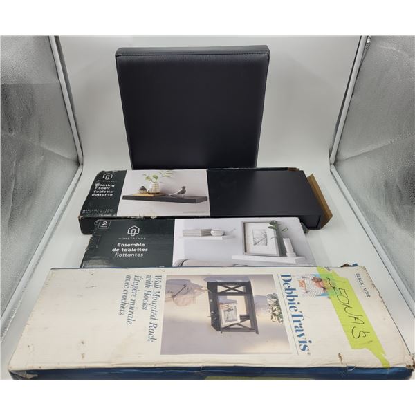 Padded Storage Box & New Wall Shelves