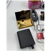 Image 2 : Variety Lot: Cologne, Razor, Glasses, Charging Cable, Batteries, & More