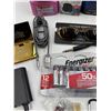 Image 4 : Variety Lot: Cologne, Razor, Glasses, Charging Cable, Batteries, & More