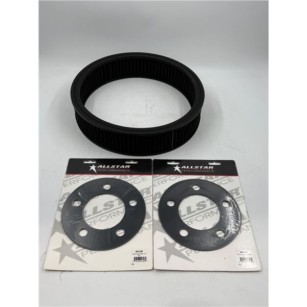 New Product: All Star Wheel Spacers 1/8" & Edelbrock Air Cleaner Element