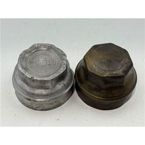 2 Vintage Chevrolet Hub Caps