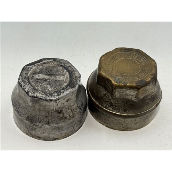 2 Vintage Hub Caps: Pontiac & Chevrolet