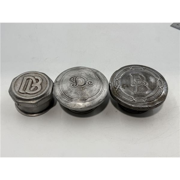 3 Vintage Hub Caps: Dodge Brothers & Desoto