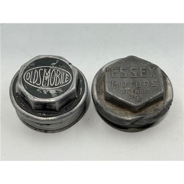 2 Vintage Hub Caps: Essex & Oldsmobile