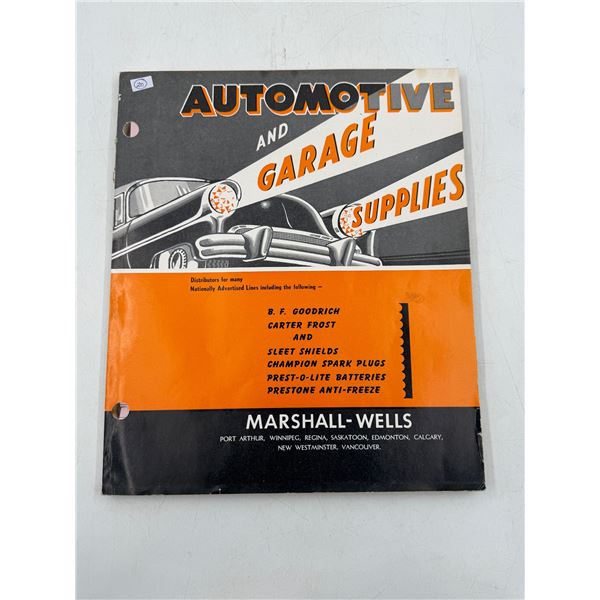 Vintage Automotive And Garage Supplies Catalogue