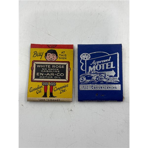 2 Vintage Advertising Matches: White Rose (En-Ar-Co) & AAA