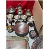 Image 10 : Collection Of Plated Items: Servers, Pitchers, Goblets, Teapots, & More