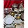 Image 7 : Collection Of Plated Items: Servers, Pitchers, Goblets, Teapots, & More