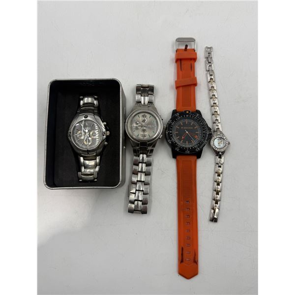 4 Watches: Swiss Sport, Walter, & George