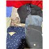 Image 8 : Assorted Size Clothes: Sweaters, Shirts, Blazer, Bottoms