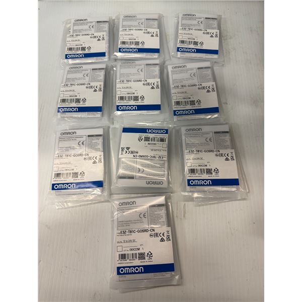 Lot of (10) Omron #E3Z-T81C-G0SRD-CN Sensors