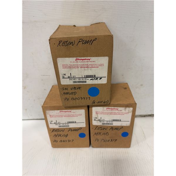 (3) Humphrey #250 4E1 120 50 60