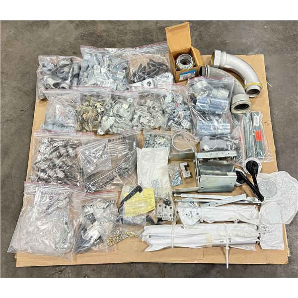 Lot of Misc. Brackets, Pipe Fittings, Thermocouple Items Plus More+++