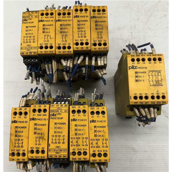 Lot of (11) Misc. Pilz Relays