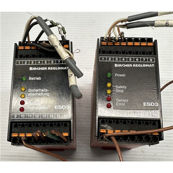 (2) Bircher Reglomat #ESD3-04-24ACDC Relays