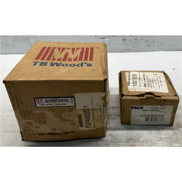 Lot of (2) TB Woods #SFBB 1 STUD & Falk #1040T HUB RSB