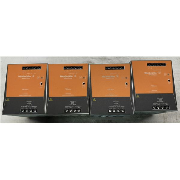 (4) Weidmuller #1469550000 DIN-Rail Power Supplies