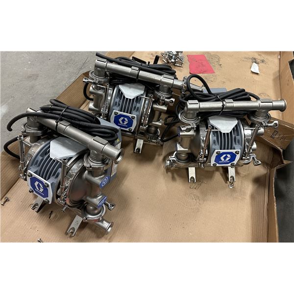 (3) Graco Inc. Quantm h30 #HE30-0121 Pump w/#25U124 Motor