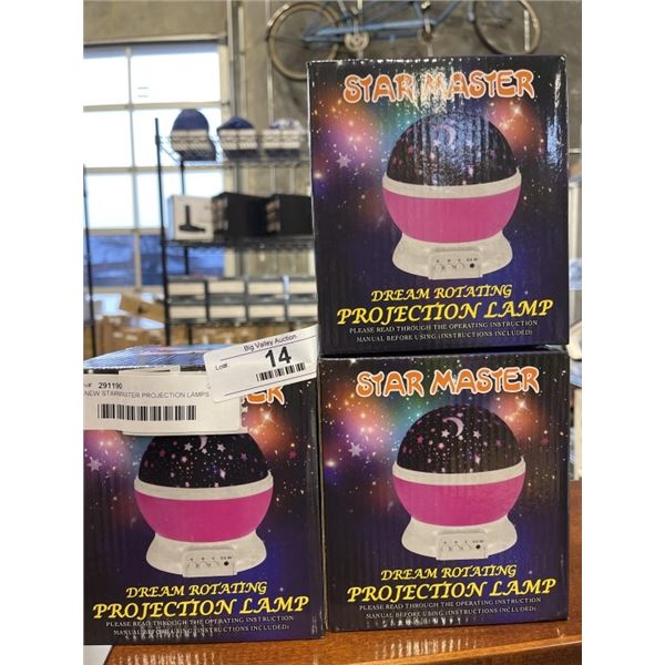 3 NEW STARMASTER PROJECTION LAMPS