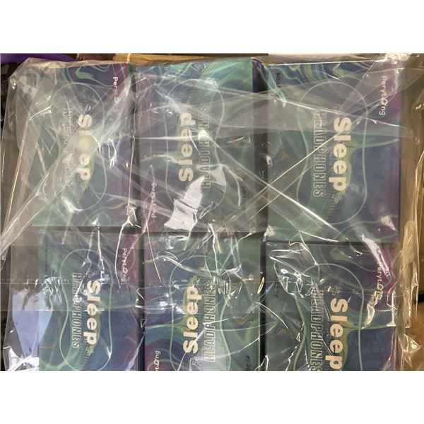 LOT OF 12 NEW SLEEP HEADPHONES