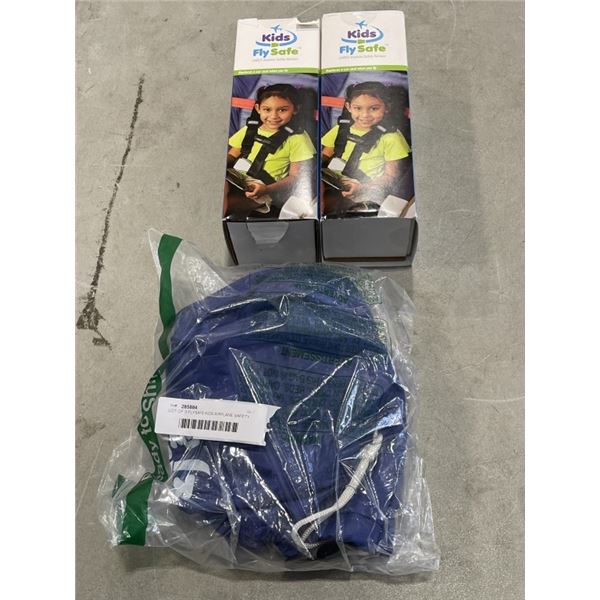 LOT OF 3 FLYSAFE KIDS AIRPLANE SAFETY HARNESS