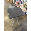 Image 2 : AS NE RATANA 'SEATTLE' BAR HEIGHT PATIO TABLE, 24 X 24 INCH TOP AND 42 INCH TALL, ALUMINUM FRAME
