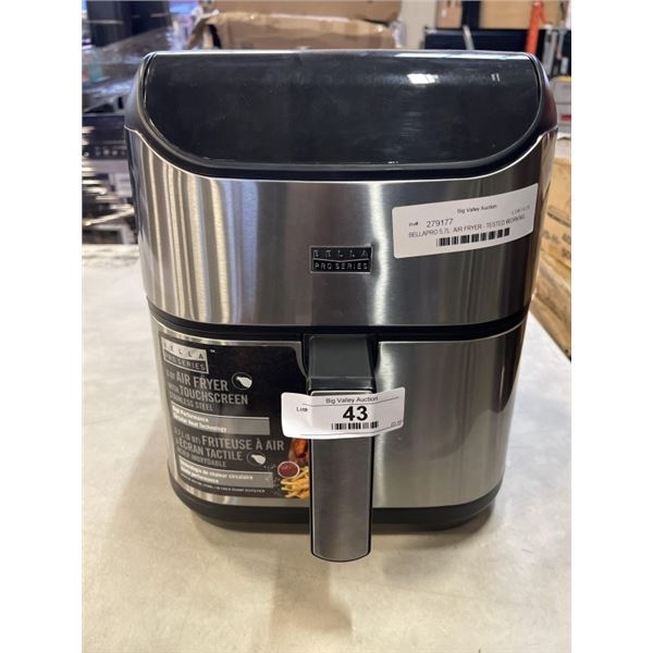 BELLAPRO 5.7L  AIR FRYER - TESTED WORKING, RETAIL $219