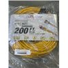 Image 1 : AS NEW INDOOR\ OUTDOOR 3-WIRED GROUNDED HEAVY DUTY 200FT 16AWG 125VOLTS