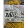 Image 2 : AS NEW INDOOR\ OUTDOOR 3-WIRED GROUNDED HEAVY DUTY 200FT 16AWG 125VOLTS