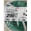 Image 2 : AS NEW INDOOOR \OUTDOOR 3 WIRED GROUNDED HEAVY DUTY 200FT 14AWG 7AMP 125VOLTS GREEN SERIES
