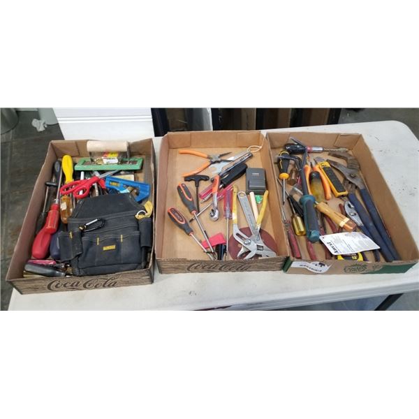 3 TRAYS OF ASSORTED TOOLS