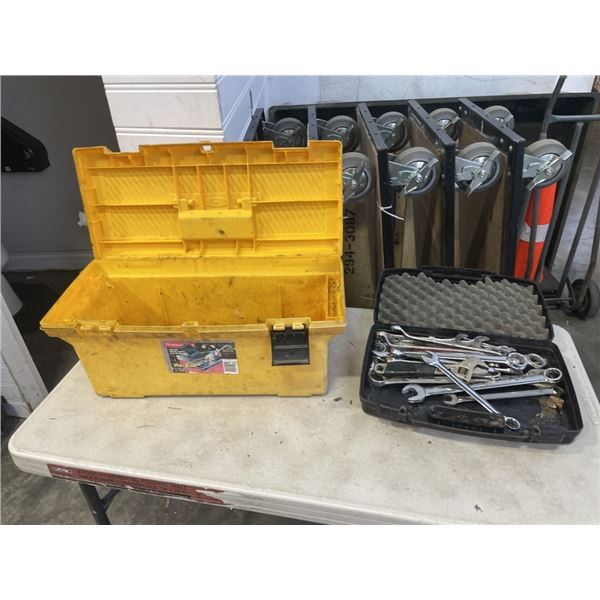 LOT OF WRENCHS AND SOCKETS