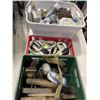 Image 8 : LOT OF 3 TOTES OF BRUSHES STARPS AND SHOP LIQUIDS