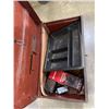 Image 2 : LARGE METAL TOTE WITH BOTTLE JACK AND BAR CLAMPS