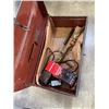 Image 3 : LARGE METAL TOTE WITH BOTTLE JACK AND BAR CLAMPS
