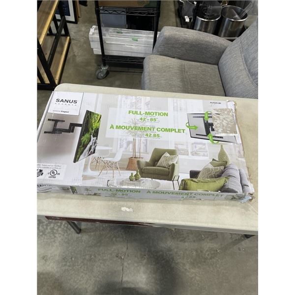 SANUS FULL MOTION 42-85 INCH TV WALL MOUNT, UP TO 120LBS