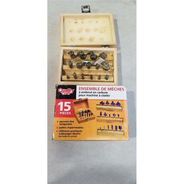 2 AS NEW ROUTER BIT SETS
