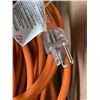 Image 2 : AS NEW INDOOR OUTDOOR 3 WIRED GROUNDED 200FT 16AWG ORANGE SERIES