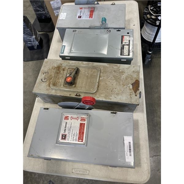 4 ELECTRICAL SWITCH BOXES
