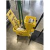 Image 4 : RUBBERMAID MOP BUCKET WITH WET FLOOR SIGN, MOTION SANITIZER DISPENSER WORKING, WRINGER AND MOP