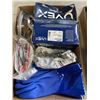 Image 3 : 3 TRAYS OF ASSORTED SAFTEY CLOTHES, GLOVES, EYEWEAR ETC, MOSTLY NEW