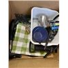 Image 2 : BOX OF CAMPING GEAR - SLEEPING BAGS, CAMP STOVE, COFFEE MAKER